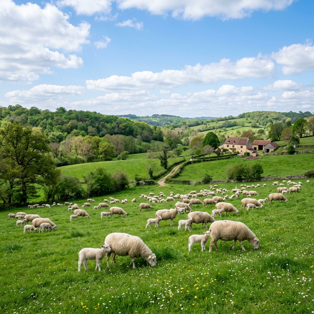 Pâturages luxuriants Maupas